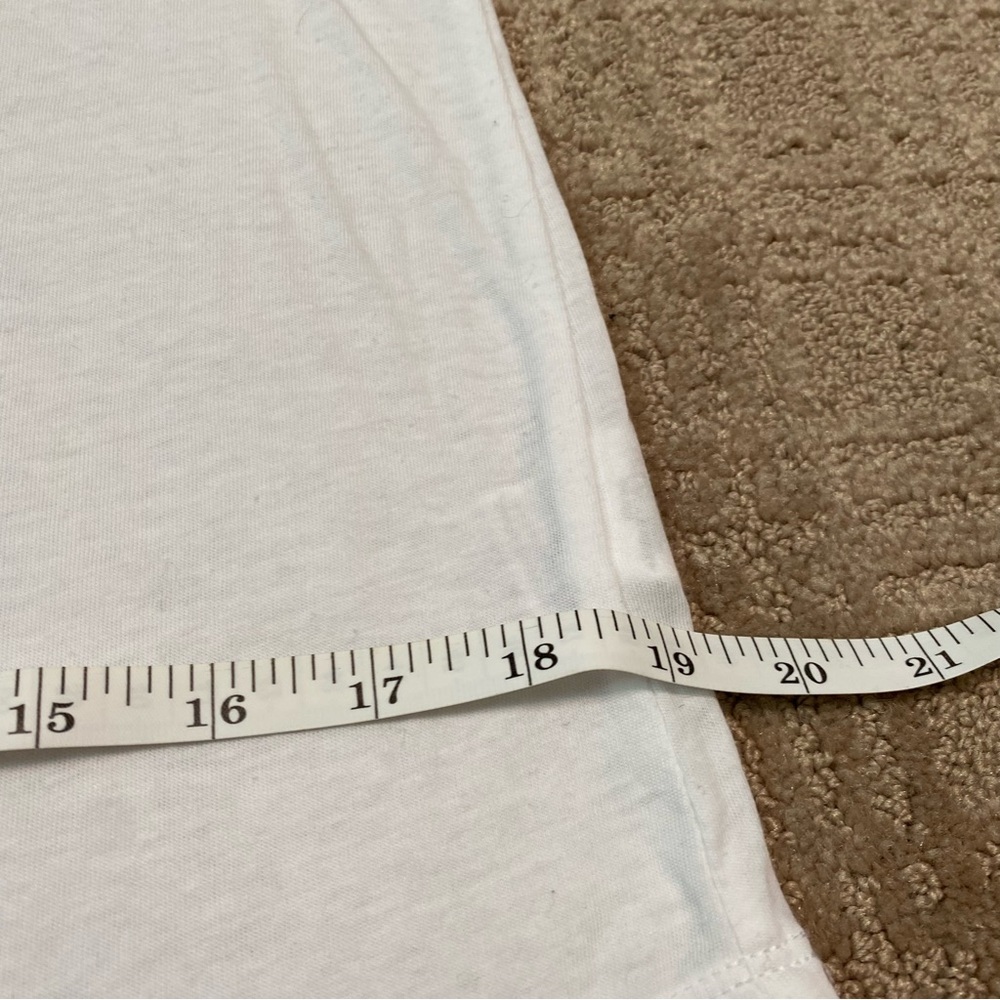 {Z Supply} The Varsity White and Peach Baseball Tee ~ Size XS - Picture 11 of 16